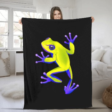 Discover Frog Pet Poison Dart Frogs 6 Zip Fleece Blankets