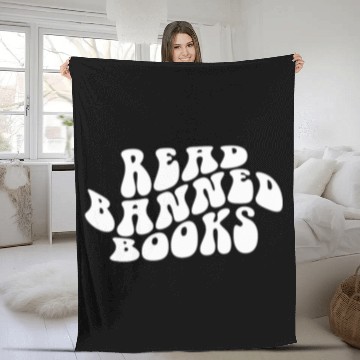 Discover Book Fun Read Banned Books Book Reading Lover Book Nerd Librarian Fleece Blankets