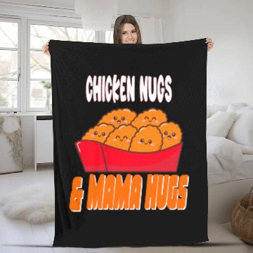 Discover Chicken Pet Nugs Mama Hugs Nuggets 0 Zip Fleece Blankets