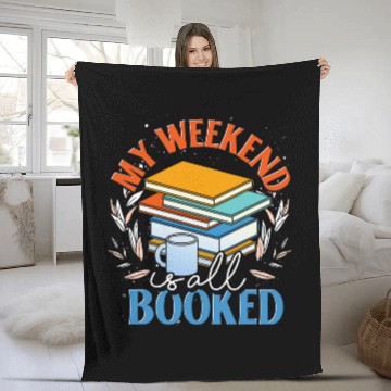 Discover Book Fun Funny Bookworm Literature Lover Book Nerd Librarian Reading Fleece Blankets