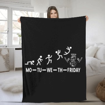 Discover Weekly run of a V8 driver Muscle Car Engine V8 Fleece Blankets