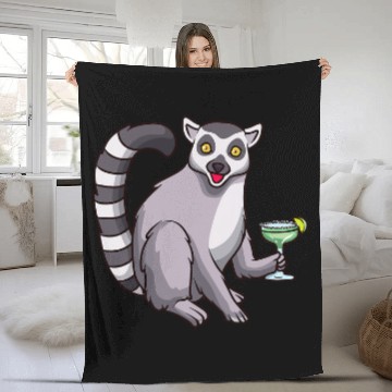 Discover Lemur Pet Drinking Margarita Baseball Tees Fleece Blankets