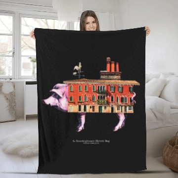 Discover Pig Pet factory body creepy 01 Fleece Blankets