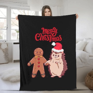 Discover Hedgehog Pet Christmas Gingerbread hedgehog Baseball Tees Fleece Blankets