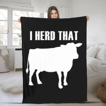 Discover Cow Pet Ironic Quote Farm Animal Herd That Cow Fleece Blankets