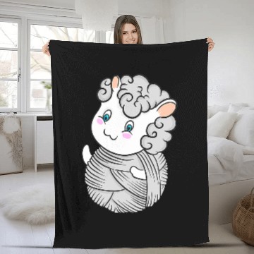 Discover Sheep Pet Funny lamb sheep knitting wool 11 Baseball Tees Fleece Blankets