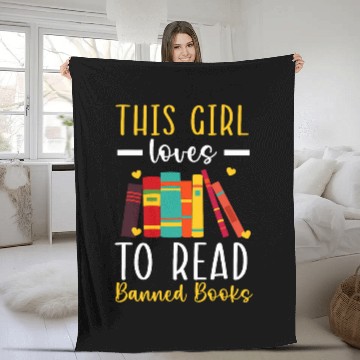 Discover Book Fun Read Banned Books Bookworm Book Lover Bibliophile Fleece Blankets