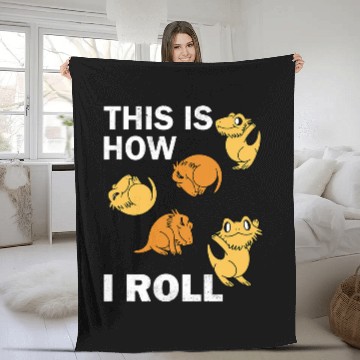 Discover Bearded Dragon Pet This is how i roll Bearded Dragon Love for Tiny Dragon Beard Zip Fleece Blankets