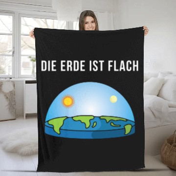Discover The Earth Is Flat 2Flat Earth Society Flat Earth Model Fleece Blankets