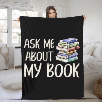 Discover Book Fun Funny Author Book Writer Novel Writing Novelist Fleece Blankets