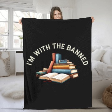 Discover Book Fun Im With The Banned Banned Book 1 Fleece Blankets