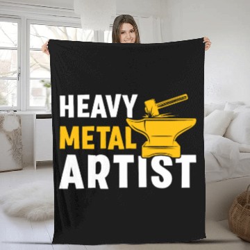 Discover Heavy Metal Artist For A Blacksmith Baseball Tees Fleece Blankets