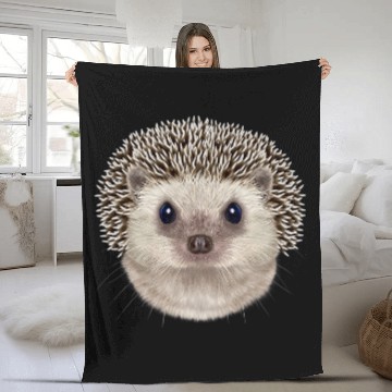 Discover Hedgehog Pet Face Fleece Blankets