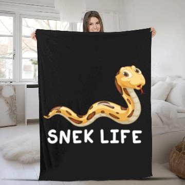 Discover Python Pet Ball Python Snek Life Hiss Productivity Herpetology Fleece Blankets