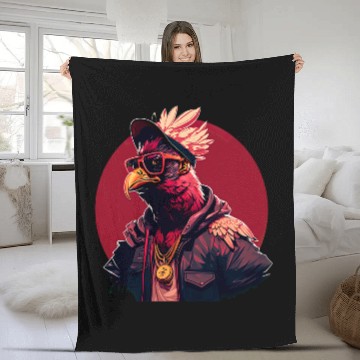 Discover Chicken Pet Cool Rap Hip Hop RB Rapper 0 Baseball Tees Fleece Blankets