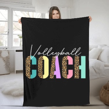 Discover Assistant Coachs Volleyball Mom Volleyball Coach Fleece Blankets
