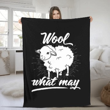 Discover Sheep Pet The sheep and the saying Wool what mayl Fleece Blankets