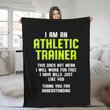 Discover Athletic Trainer Gym Coachs frees Wellness Coaching Baseball Tees Fleece Blankets