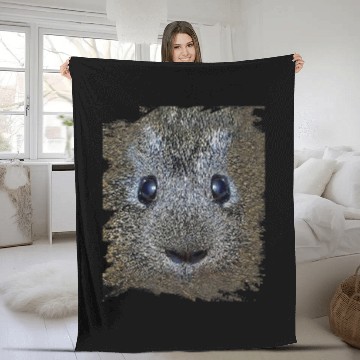 Discover Guinea Pig Pet Face Fleece Blankets