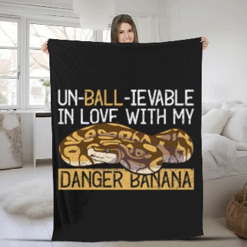 Discover Python Pet Ball Python For Banana Ball Python Lover Fleece Blankets