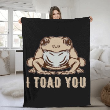 Discover Frog Pet I Toad You Cottagecore Frog Toad in Farmcore Aesthetic Fleece Blankets