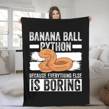 Discover Python Pet Ball Python And Royal Python Lover Fleece Blankets