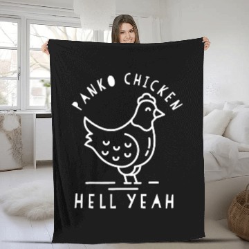 Discover Chicken Pet Panko chicken hell yeah crispy chicken lovers funny Fleece Blankets