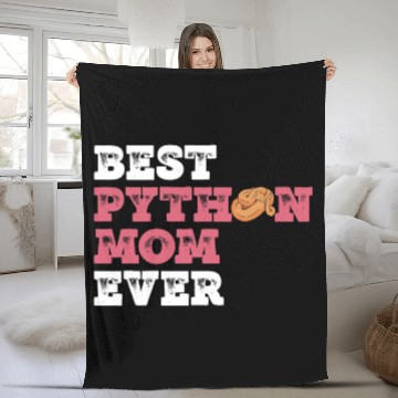Discover Python Pet Ball Python Mom For Banana Ball Python Owner Fleece Blankets