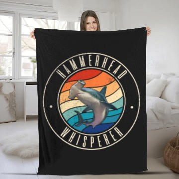 Discover Shark Pet Hammerhead Shark Whisperer Fleece Blankets