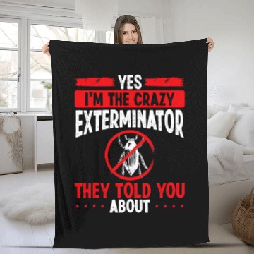 Discover Pest Control Technician Im the Extermination Worker Bed Bug Baseball Tees Fleece Blankets