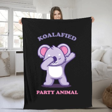 Discover Koala Pet Koalafied Party AnimalKoala bear forest Zip Fleece Blankets