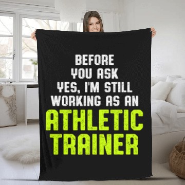 Discover Athletic Trainer Gym Coachs Working Wellness Coaching 21 Baseball Tees Fleece Blankets