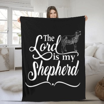 Discover Sheep Pet The Lord Is My Shepherd Religious Bible Fleece Blankets