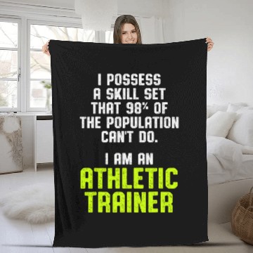 Discover Athletic Trainer Gym Coachs Possess Wellness Coaching Zip Fleece Blankets