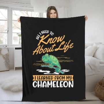 Discover Chameleon Pet 3 Baseball Tees Fleece Blankets
