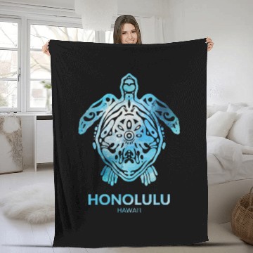 Discover Turtle Pet Honolulu Sea Turtle Ocean Souvenir Baseball Tees Fleece Blankets
