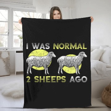 Discover Sheep Pet I Was Normal Sheep Farmer Lamb Farm Animal Grass Baseball Tees Fleece Blankets