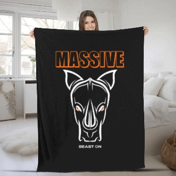 Discover Rhino Pet Head Back Motif Solid Orange Gym Fitness Workout Baseball Tees Fleece Blankets