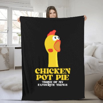 Discover Chicken Pet s men chicken pot pie Zip Fleece Blankets