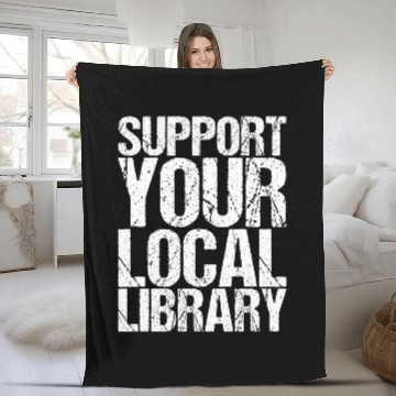 Discover Book Fun Support Your Local Library Book Readers Baseball Tees Fleece Blankets