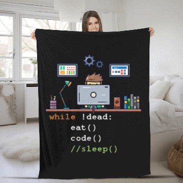 Discover Python Pet Computer Science Python Programmer Eat Code Sleep Fleece Blankets