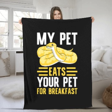 Discover Python Pet Banana Ball Python My Pet Eats Your Pet For Breakfast Baseball Tees Fleece Blankets