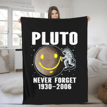 Discover Astronaut Job Funny Pluto Never Forget 1930 2006 Planet Space Scientist Baseball Tees Fleece Blankets