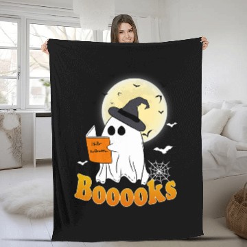 Discover Book Fun halloween booooks ghosts boo read books teachers librarian Baseball Tees Fleece Blankets