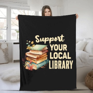 Discover Book Fun Support Your Local Library Book Readers Lovers vintages Baseball Tees Fleece Blankets