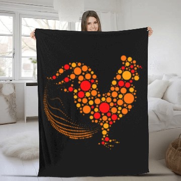 Discover Chicken Pet Polka Dot Chicken th September International Dot Day Fleece Blankets
