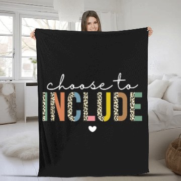 Discover Autism Puzzle Choose To Include For Autism Teacher Special Education SPED 9 Fleece Blankets