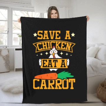 Discover Chicken Pet Save a chicken eat a carrot Baseball Tees Fleece Blankets