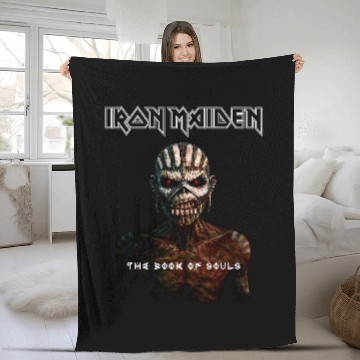 Discover Book Fun Iron Maiden Book Of Souls Fleece Blankets
