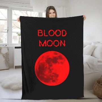 Discover Astronaut Job Blood Moon Red Eclipse Astronomical Space Event May 15 Fleece Blankets